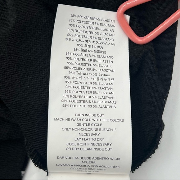 Michael Kors MICHAEL Sleeveless Black Faux-Wrap Dress w/ Animal Print Trim Sz M - Picture 12 of 13